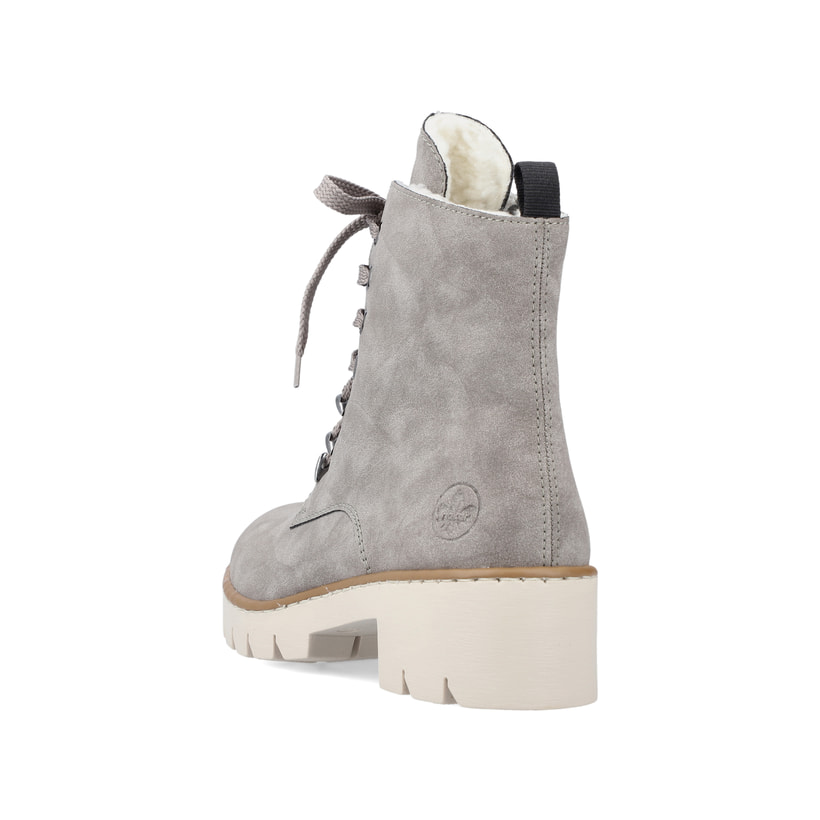 Rieker Artikelnummer X5701-40 Rieker Damen Biker Boots Silbergrau