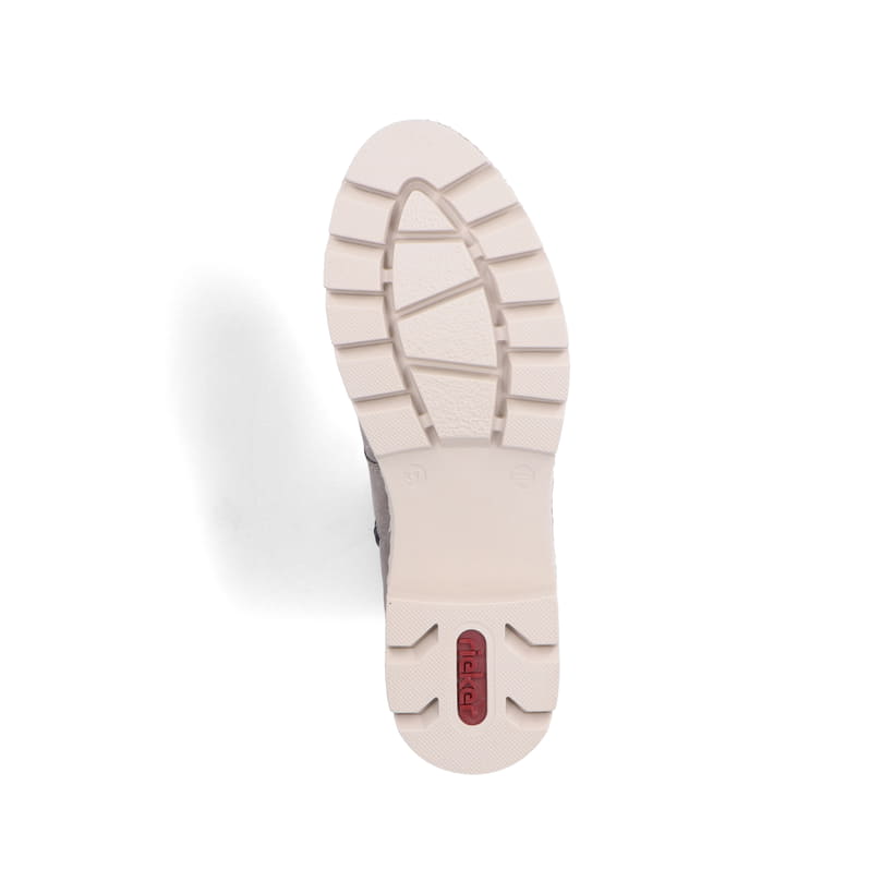 Rieker Artikelnummer X5701-40 Rieker Damen Biker Boots Silbergrau