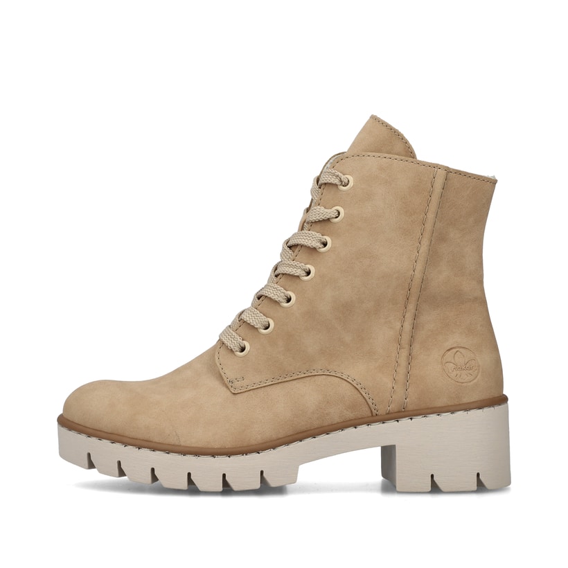 Rieker Artikelnummer X5702-60 Rieker Damen Schnürstiefel Braunbeige