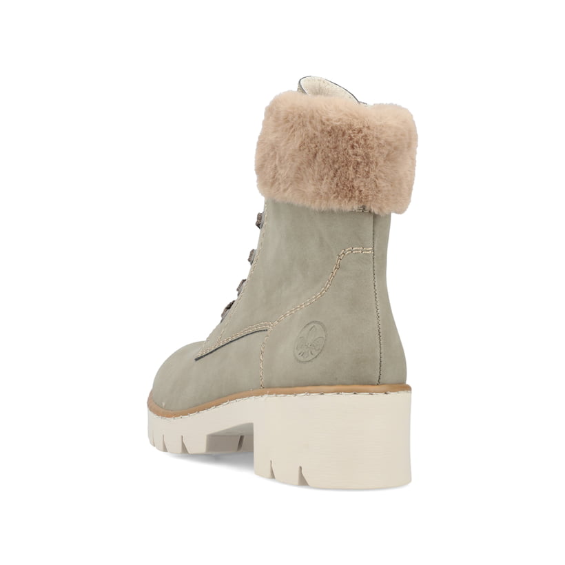 Rieker Artikelnummer X5718-52 Rieker Damen Schnürstiefel Khaki-braun
