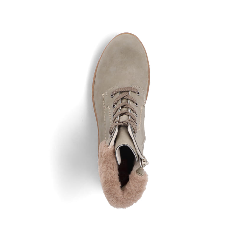 Rieker Artikelnummer X5718-52 Rieker Damen Schnürstiefel Khaki-braun