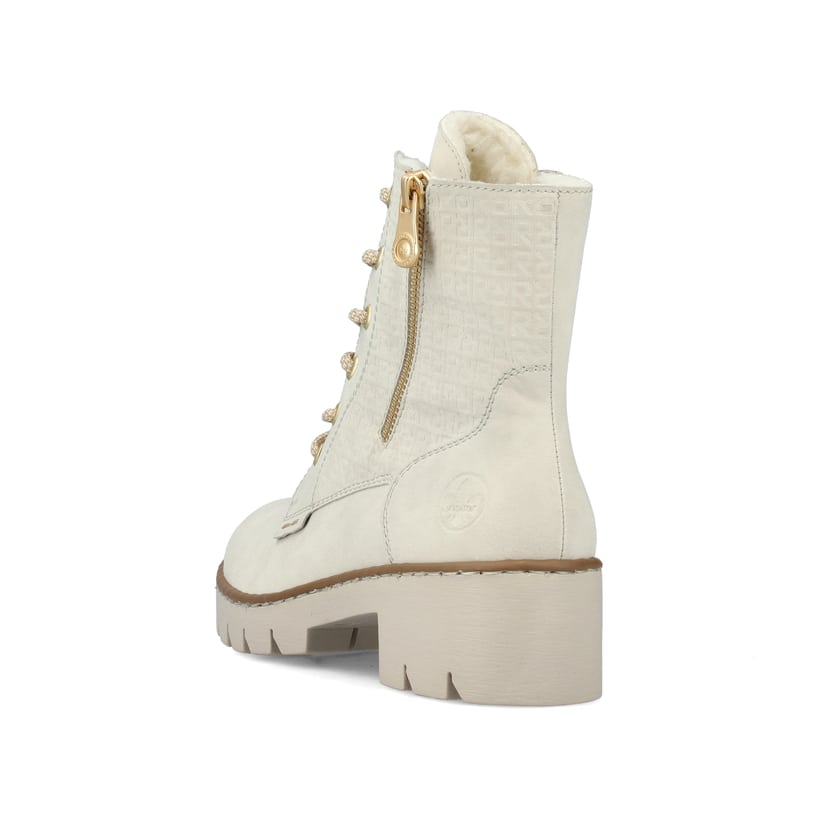 Rieker Artikelnummer X5719-60 Rieker Damen Schnürstiefel Hellbeige