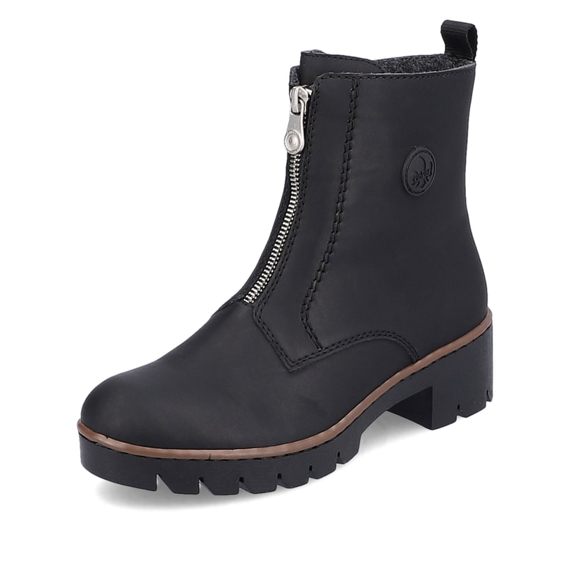 Rieker Artikelnummer X5754-00 Rieker Damen Kurzstiefel Tiefschwarz