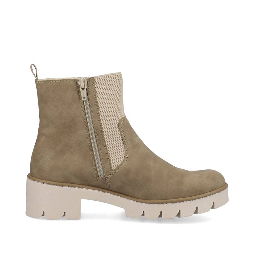Rieker Artikelnummer X5756-64 Rieker Damen Chelsea Boots Beigebraun