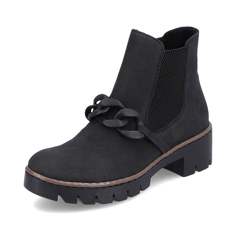 Rieker Artikelnummer X5773-00 Rieker Damen Chelsea Boots Tiefschwarz
