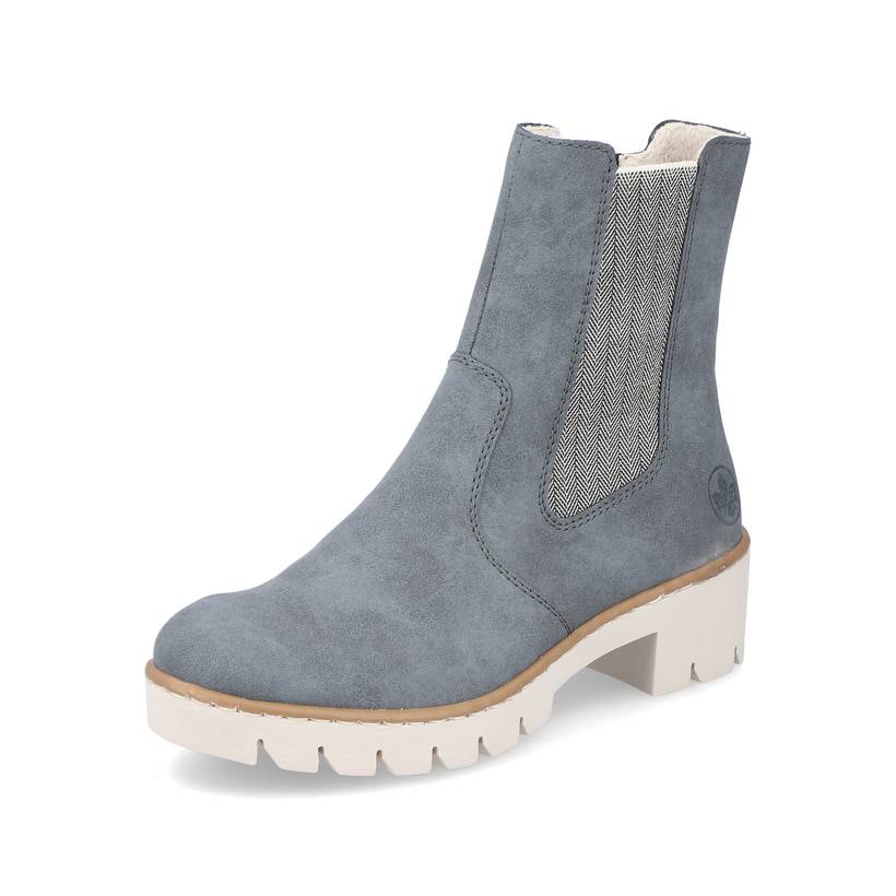 Rieker Artikelnummer X5780-14 Rieker Damen Chelsea Boots Graublau