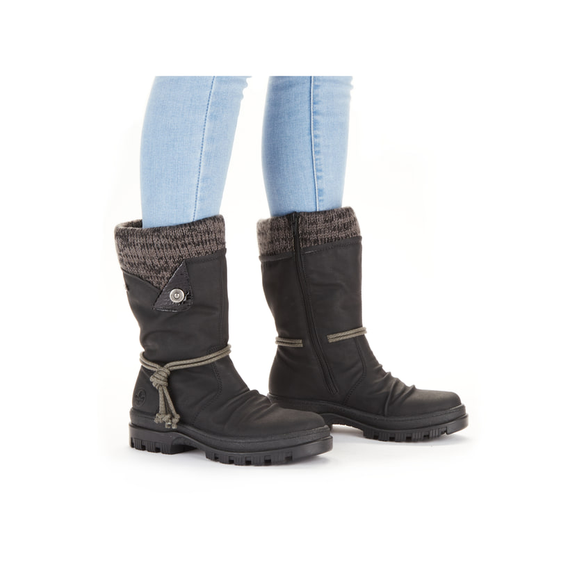 Rieker Artikelnummer X8283-00 Rieker Damen Kurzstiefel Nachtschwarz
