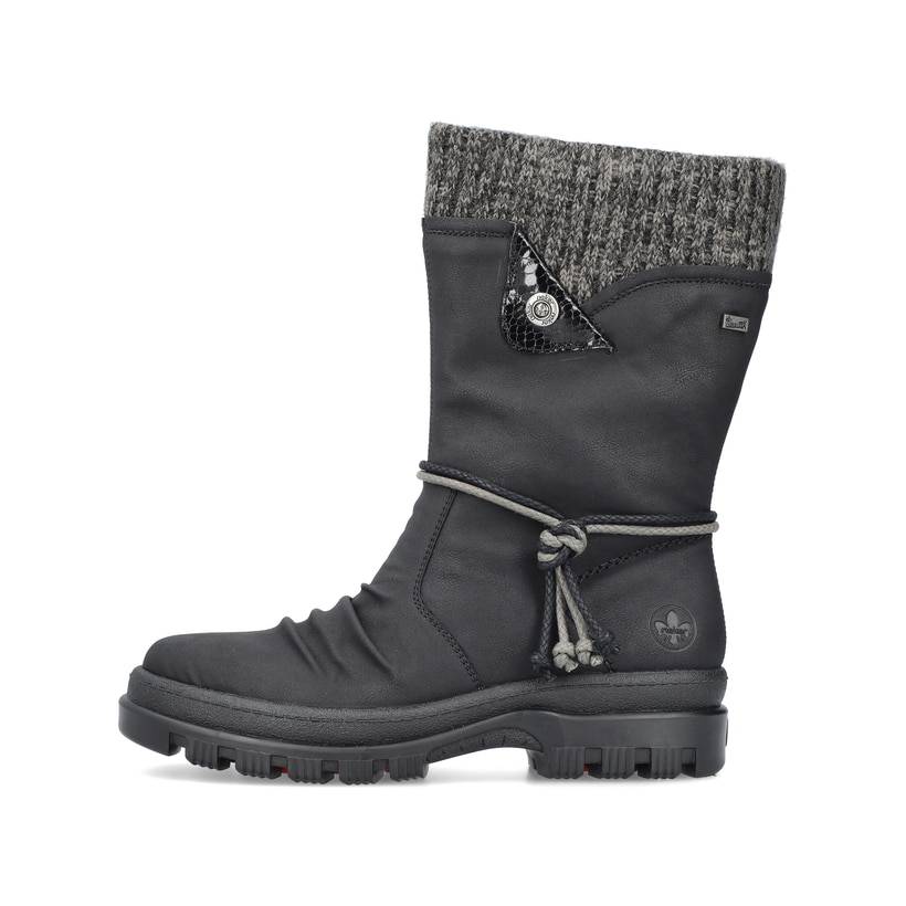 Rieker Artikelnummer X8283-00 Rieker Damen Kurzstiefel nachtschwarz