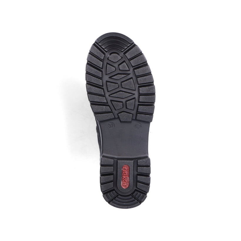 Rieker Artikelnummer X8541-00 Rieker Damen Schnürstiefel Tiefschwarz