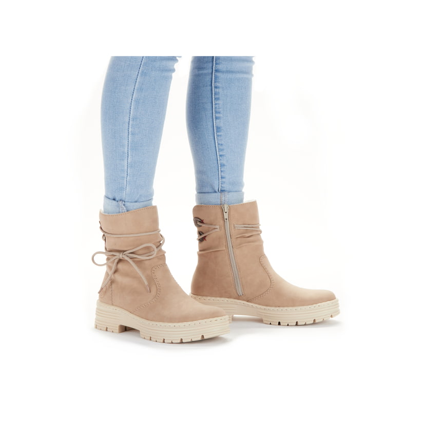 Rieker Artikelnummer X8558-20 Rieker Damen Kurzstiefel Cremebeige