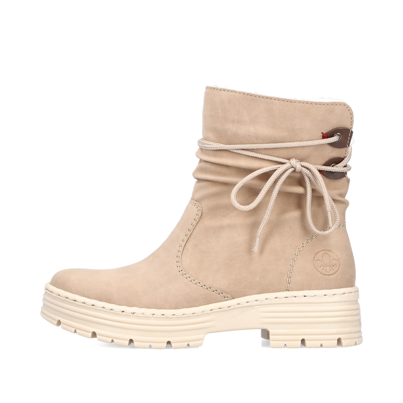 Rieker Artikelnummer X8558-20 Rieker Damen Kurzstiefel cremebeige
