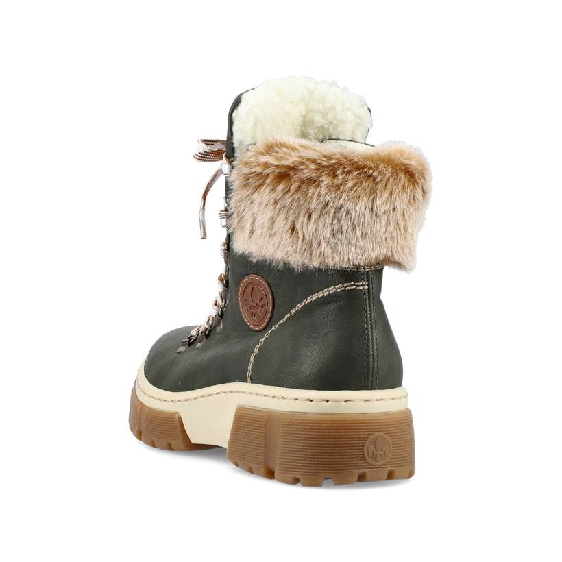 Rieker Artikelnummer X8647-54 Rieker Damen Schnürstiefel Blattgrün