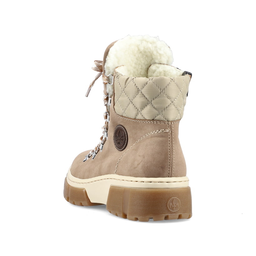 Rieker Artikelnummer X8647-64 Rieker Damen Schnürstiefel Braunbeige