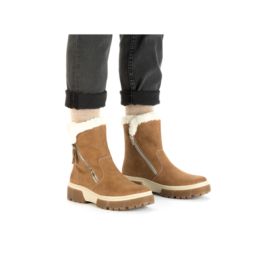Rieker Artikelnummer X8661-24 Rieker Damen Kurzstiefel Nougatbraun