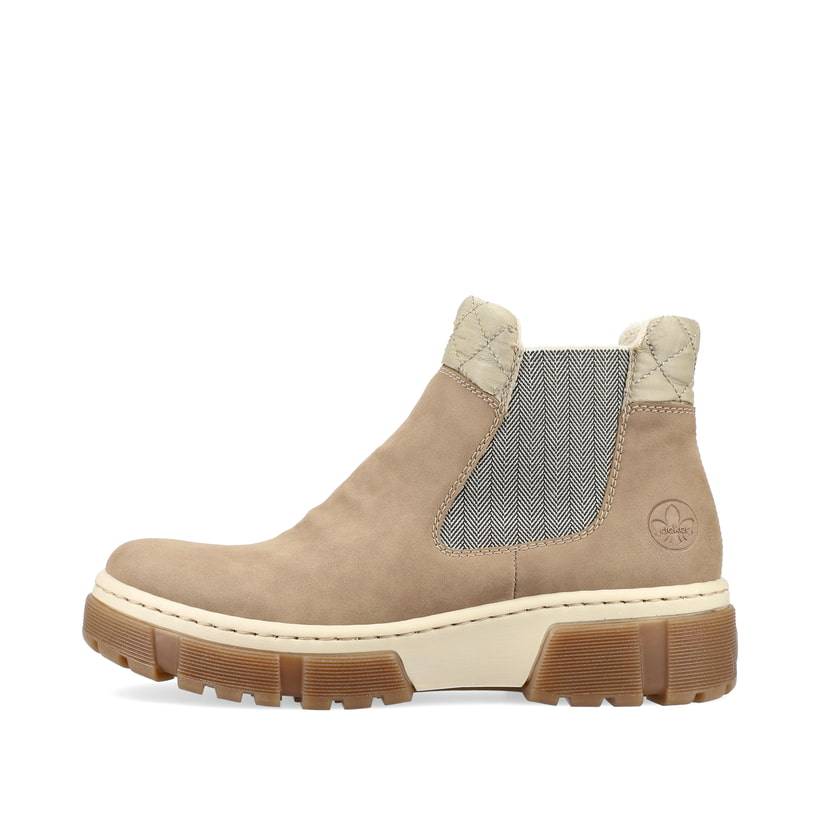 Rieker Artikelnummer X8674-64 Rieker Damen Chelsea Boots cremebeige