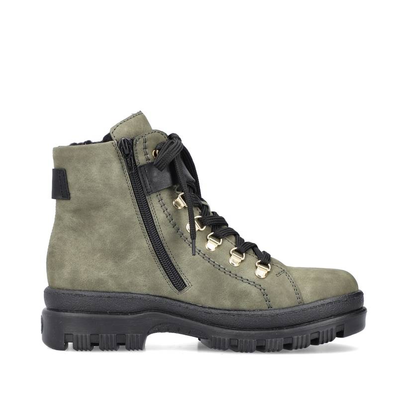 Rieker Artikelnummer X9023-54 Rieker Damen Biker Boots Laubgrün