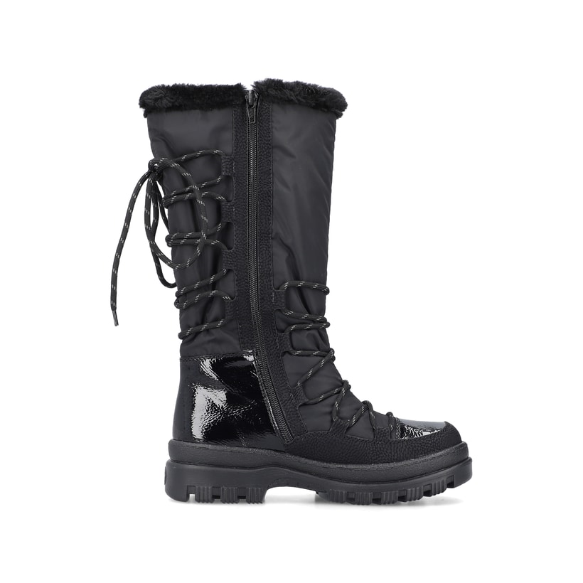 Rieker Artikelnummer X9084-00 Rieker Damen Hochschaftstiefel Graphitschwarz