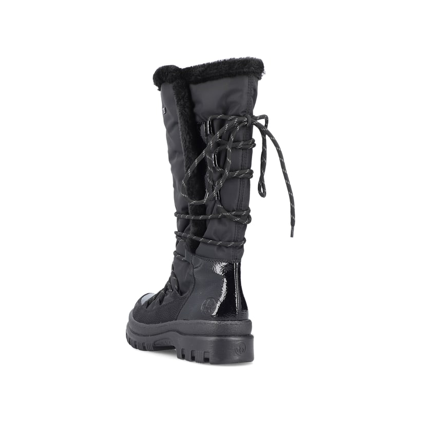 Rieker Artikelnummer X9084-00 Rieker Damen Hochschaftstiefel Graphitschwarz