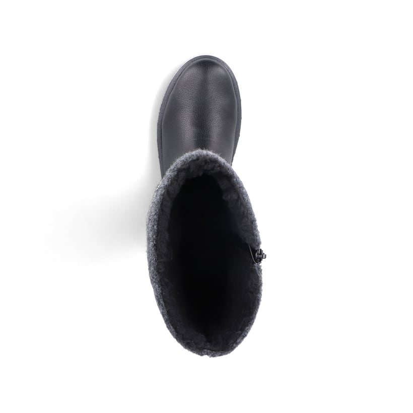 Rieker Artikelnummer X9090-00 Rieker Damen Hochschaftstiefel Graphitschwarz