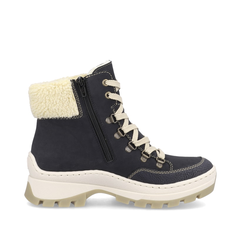 Rieker Artikelnummer X9338-14 Rieker Damen Schnürstiefel Azurblau