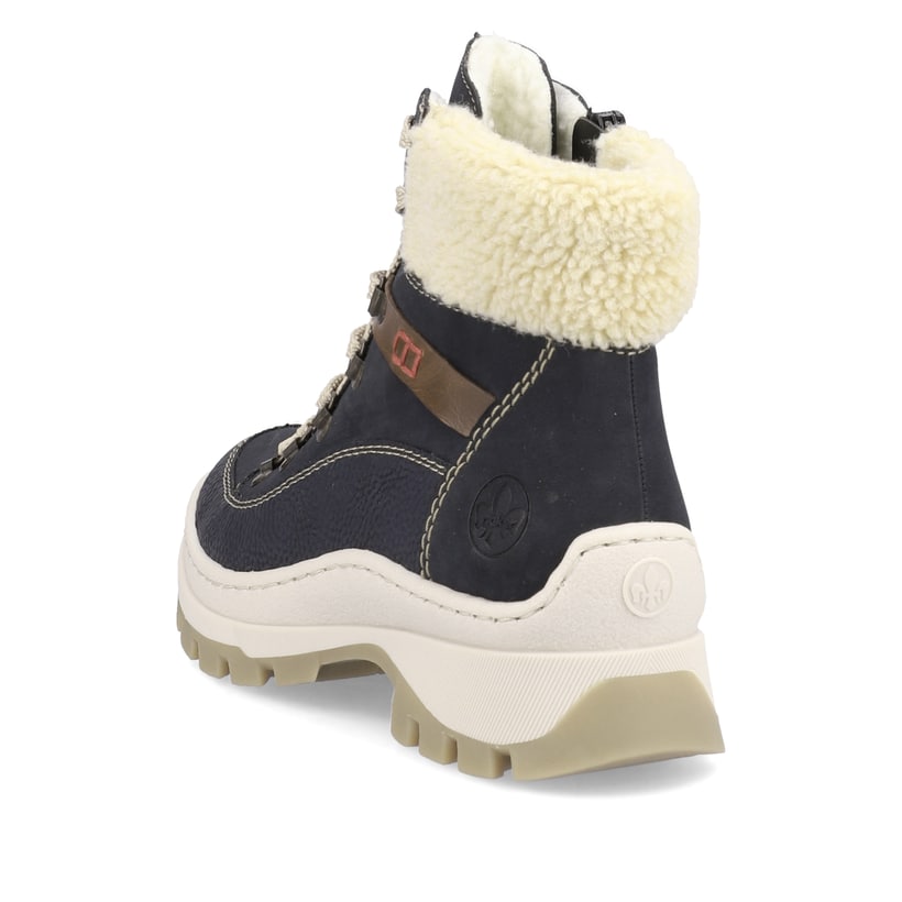 Rieker Artikelnummer X9338-14 Rieker Damen Schnürstiefel Azurblau