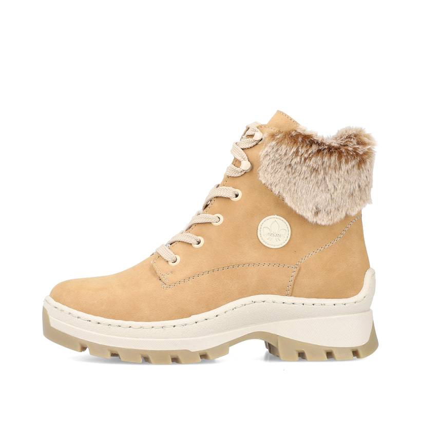 Rieker Artikelnummer X9341-20 Rieker Damen Schnürstiefel Karamellbraun