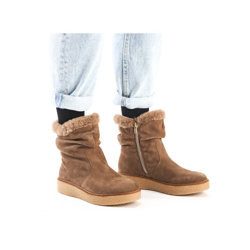 Rieker Artikelnummer Y0070-24 Rieker Damen Kurzstiefel Braunbeige