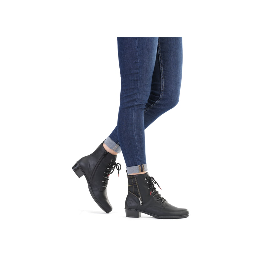 Rieker Artikelnummer Y0700-01 Rieker Damen Stiefeletten Tiefschwarz