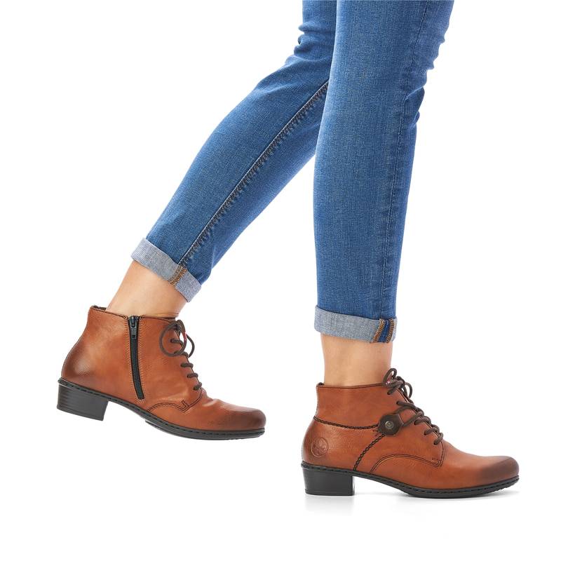 Rieker Artikelnummer Y0742-24 Rieker Damen Stiefeletten Karamellbraun