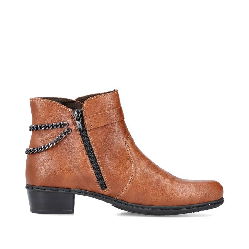 Rieker Artikelnummer Y0784-22 Rieker Damen Stiefeletten Kramellbraun