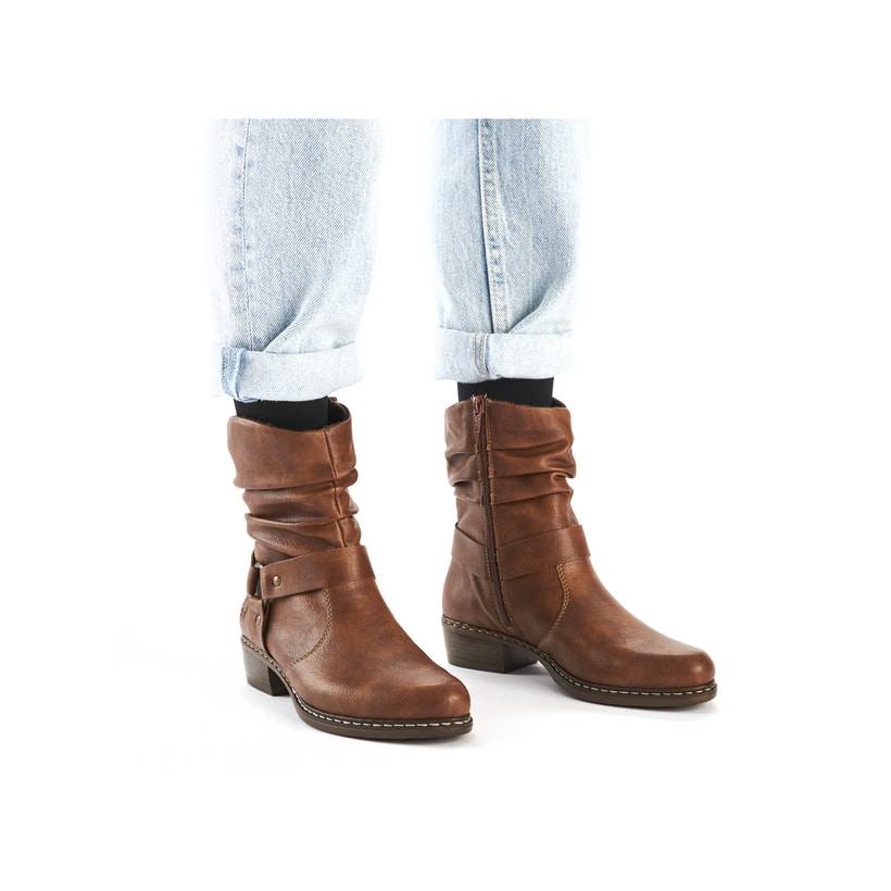 Rieker Artikelnummer Y0850-24 Rieker Damen Stiefeletten Fuchsbraun