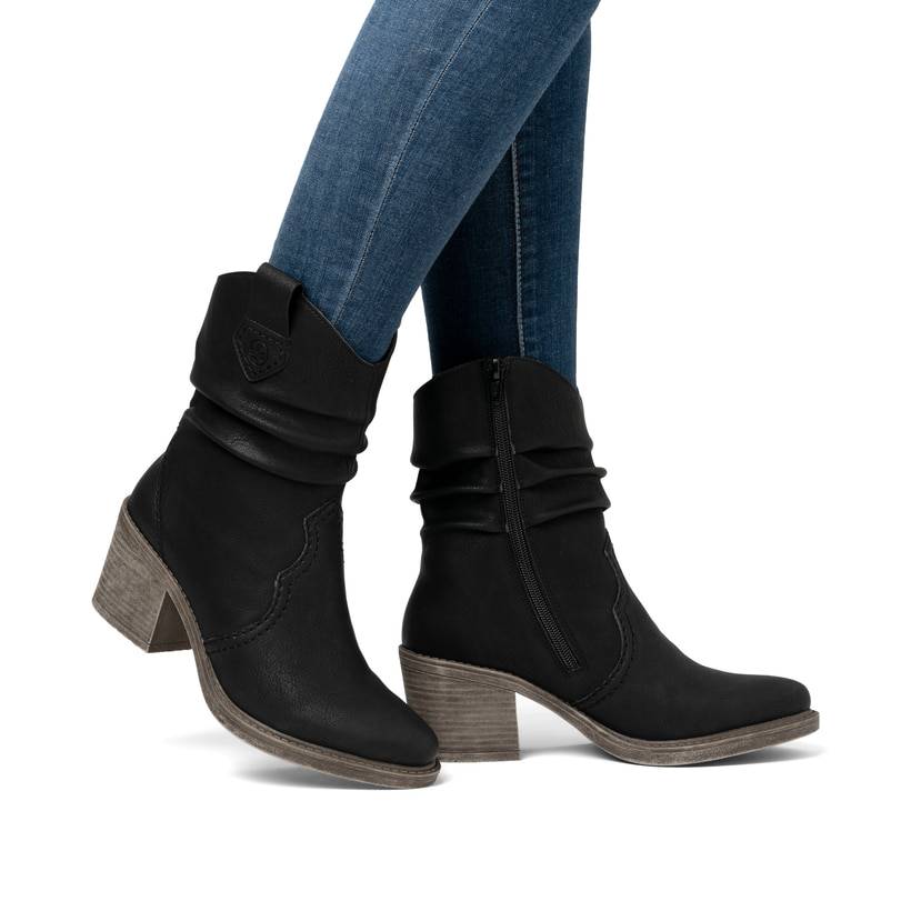 Rieker Artikelnummer Y1284-00 Rieker Damen Stiefeletten Tiefschwarz
