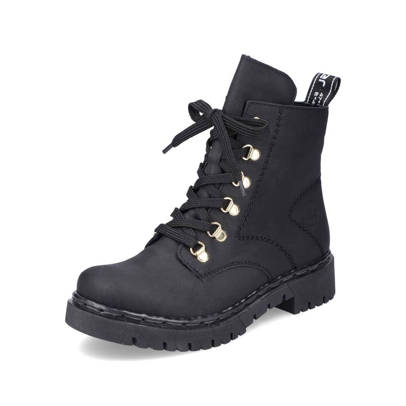 Rieker Artikelnummer Y2422-01 Rieker Damen Biker Boots Tiefschwarz