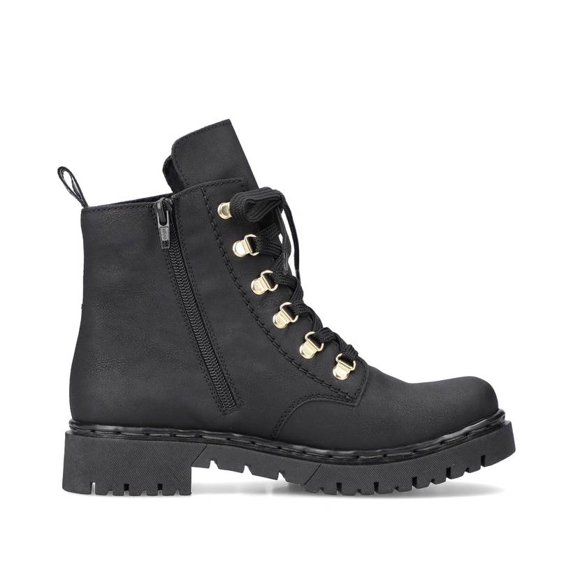 Rieker Artikelnummer Y2422-01 Rieker Damen Biker Boots Tiefschwarz