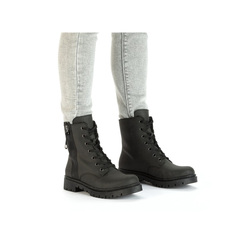 Rieker Artikelnummer Y2441-00 Rieker Damen Biker Boots Tiefschwarz