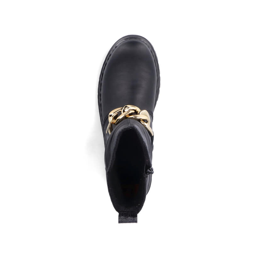 Rieker Artikelnummer Y2458-01 Rieker Damen Biker Boots Tiefschwarz