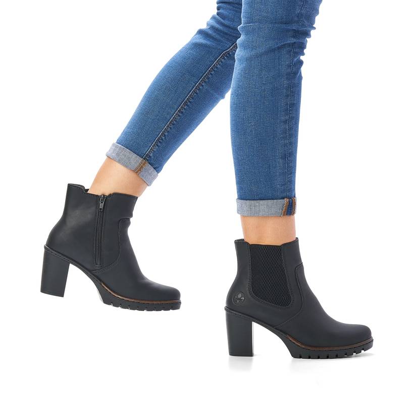 Rieker Artikelnummer Y2574-00 Rieker Damen Stiefeletten Tiefschwarz