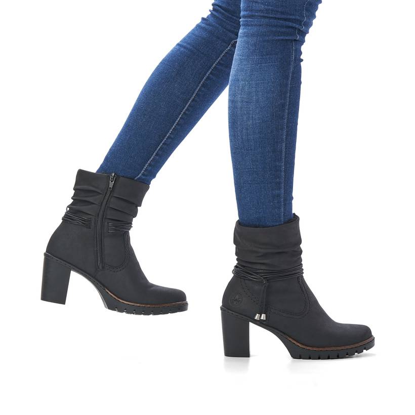 Rieker Artikelnummer Y2591-01 Rieker Damen Stiefeletten Tiefschwarz