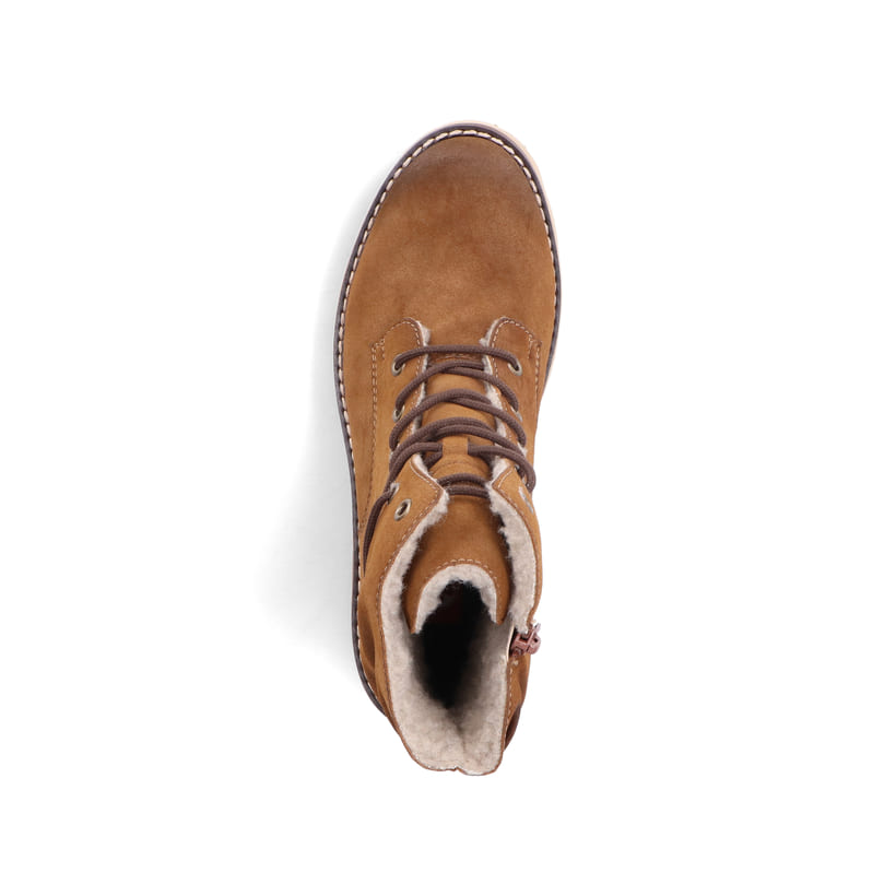 Rieker Artikelnummer Y3329-24 Rieker Damen Schnürstiefel Kamelbraun