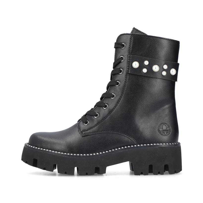 Rieker Artikelnummer Y3354-00 Rieker Damen Schnürstiefel mattschwarz