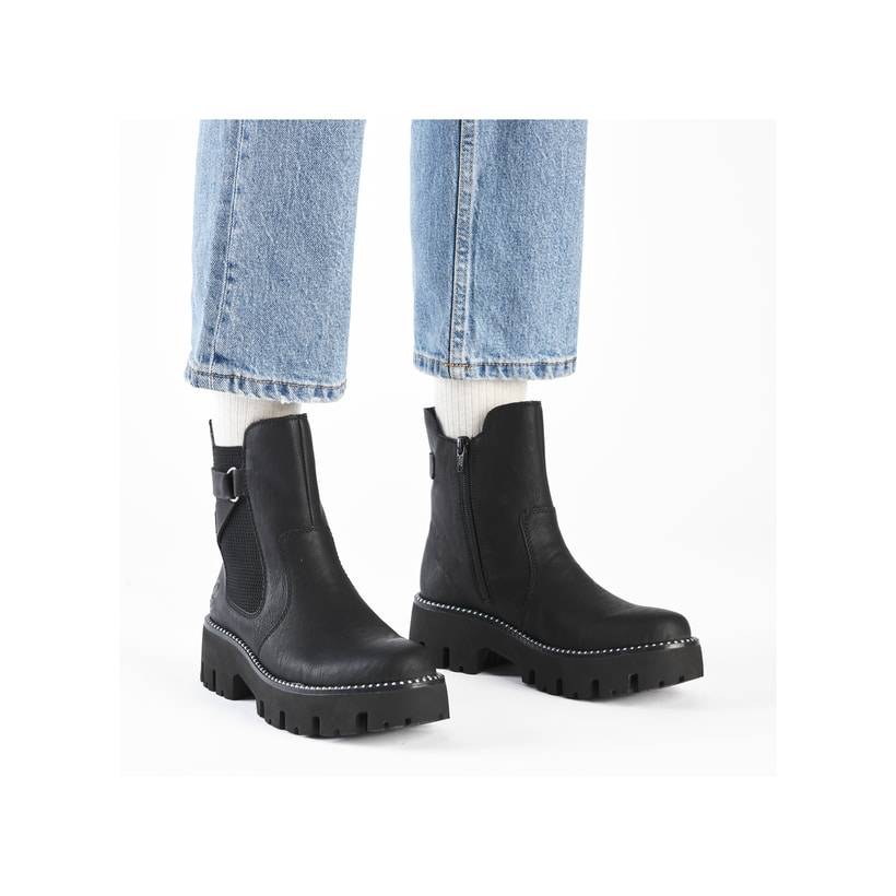 Rieker Artikelnummer Y3380-00 Rieker Damen Chelsea Boots Tiefschwarz