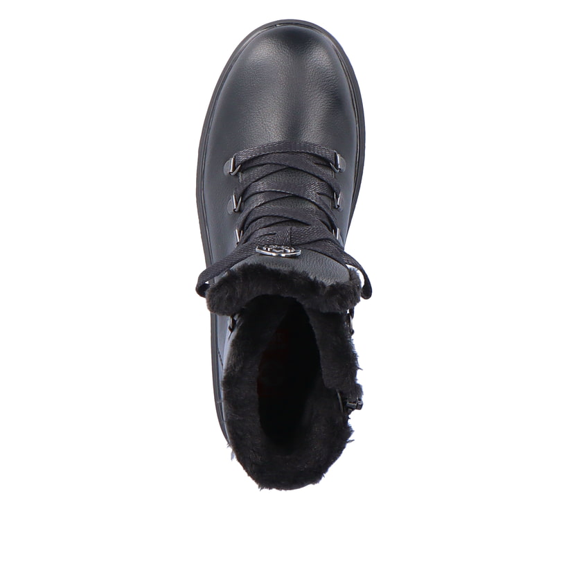 Rieker Artikelnummer Y3432-00 Rieker Damen Schnürstiefel Tiefschwarz