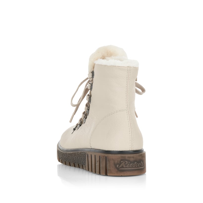 Rieker Artikelnummer Y3432-60 Rieker Damen Schnürstiefel Vanillebeige