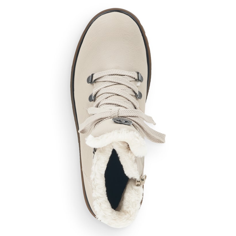 Rieker Artikelnummer Y3432-60 Rieker Damen Schnürstiefel Vanillebeige