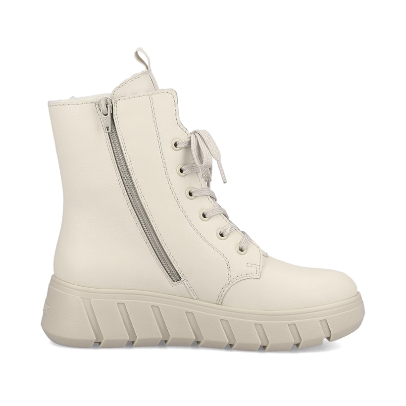 Rieker Artikelnummer Y3501-60 Rieker Damen Schnürstiefel Hellbeige