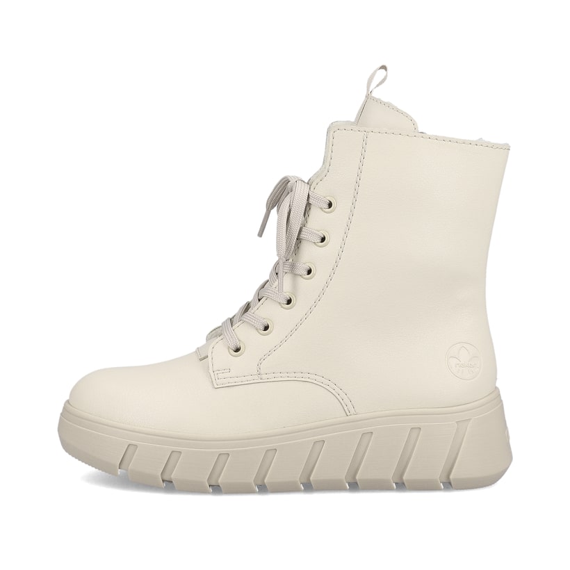 Rieker Artikelnummer Y3501-60 Rieker Damen Schnürstiefel hellbeige