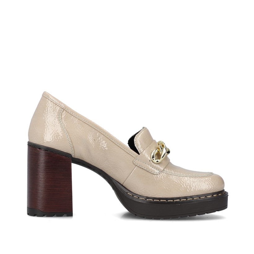 Rieker Artikelnummer Y4150-60 Rieker Damen Pumps Cremebeige-schwarz