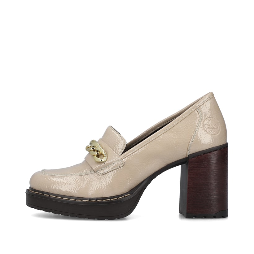 Rieker Artikelnummer Y4150-60 Rieker Damen Pumps cremebeige-schwarz