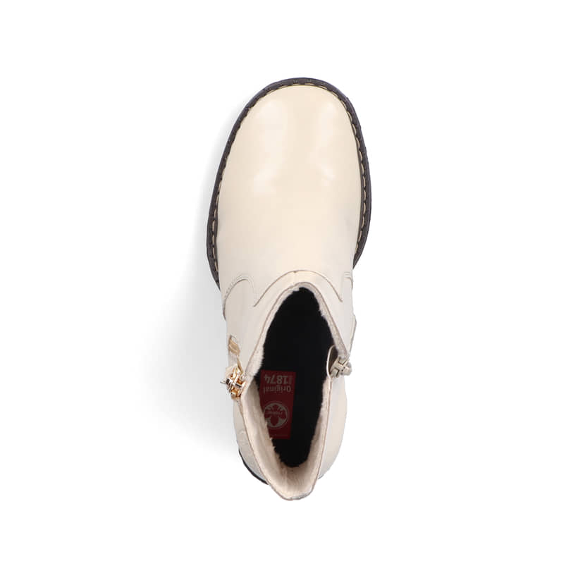 Rieker Artikelnummer Y4155-60 Rieker Damen Stiefeletten Vanillebeige-schwarz