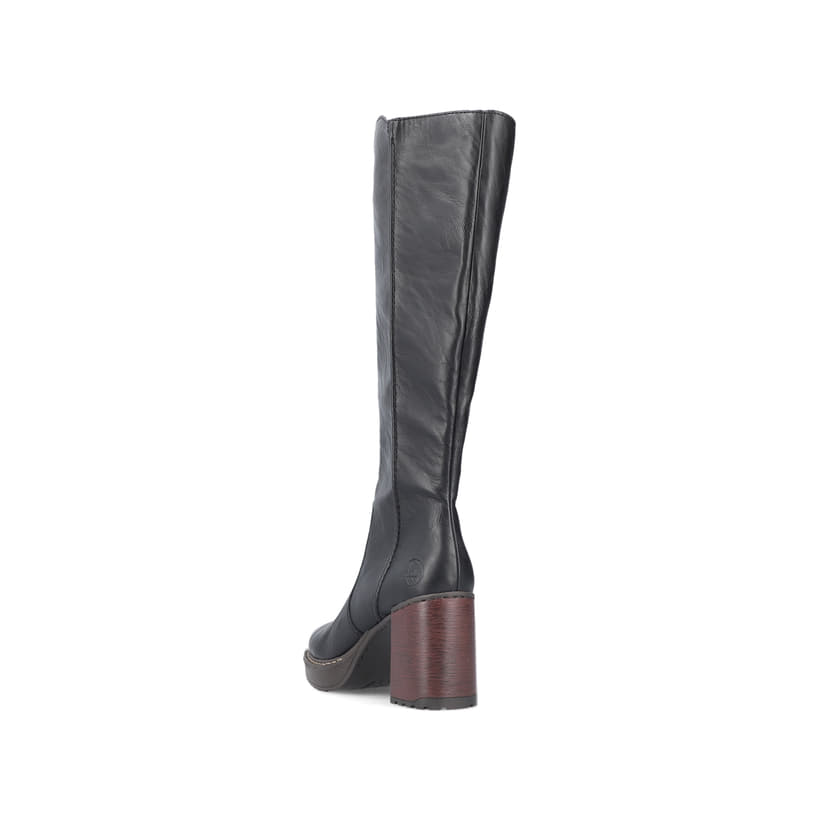 Rieker Artikelnummer Y4190-00 Rieker Damen Hochschaftstiefel Tiefschwarz